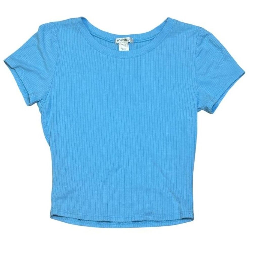 Women's Bozzolo Blue Crop-top